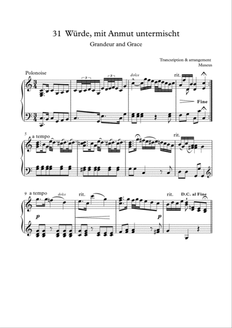 Easy short pieces for Classical Piano II Easy Piano scores gallery preview page 4