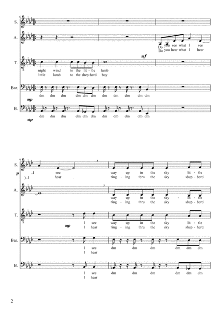 Do You Hear What I Hear SA scores gallery preview page 2