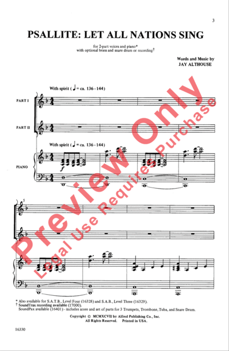 Psallite: Let All Nations Sing 2-Part scores gallery preview page 3