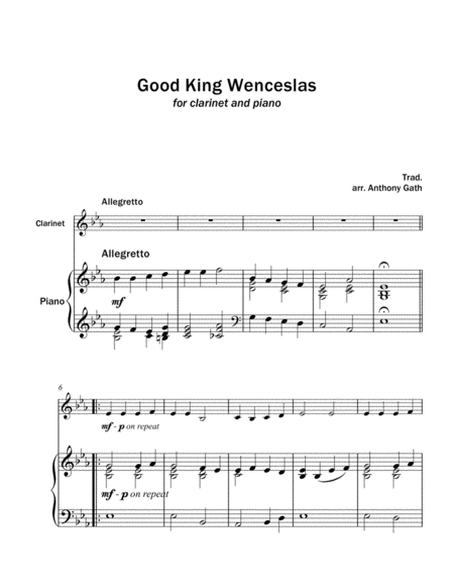 Good King Wenceslas - Clarinet and Piano image number null
