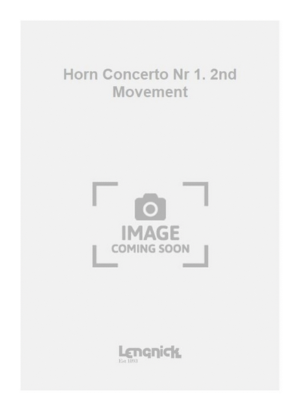 Horn Concerto Nr 1. 2nd Movement