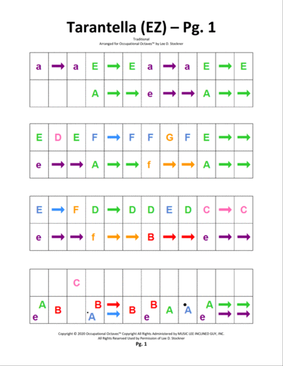 Occupational Octaves Piano™ Supplement 2.3 (Greensleeves and Deck the Halls) Piano Solo scores gallery preview page 2