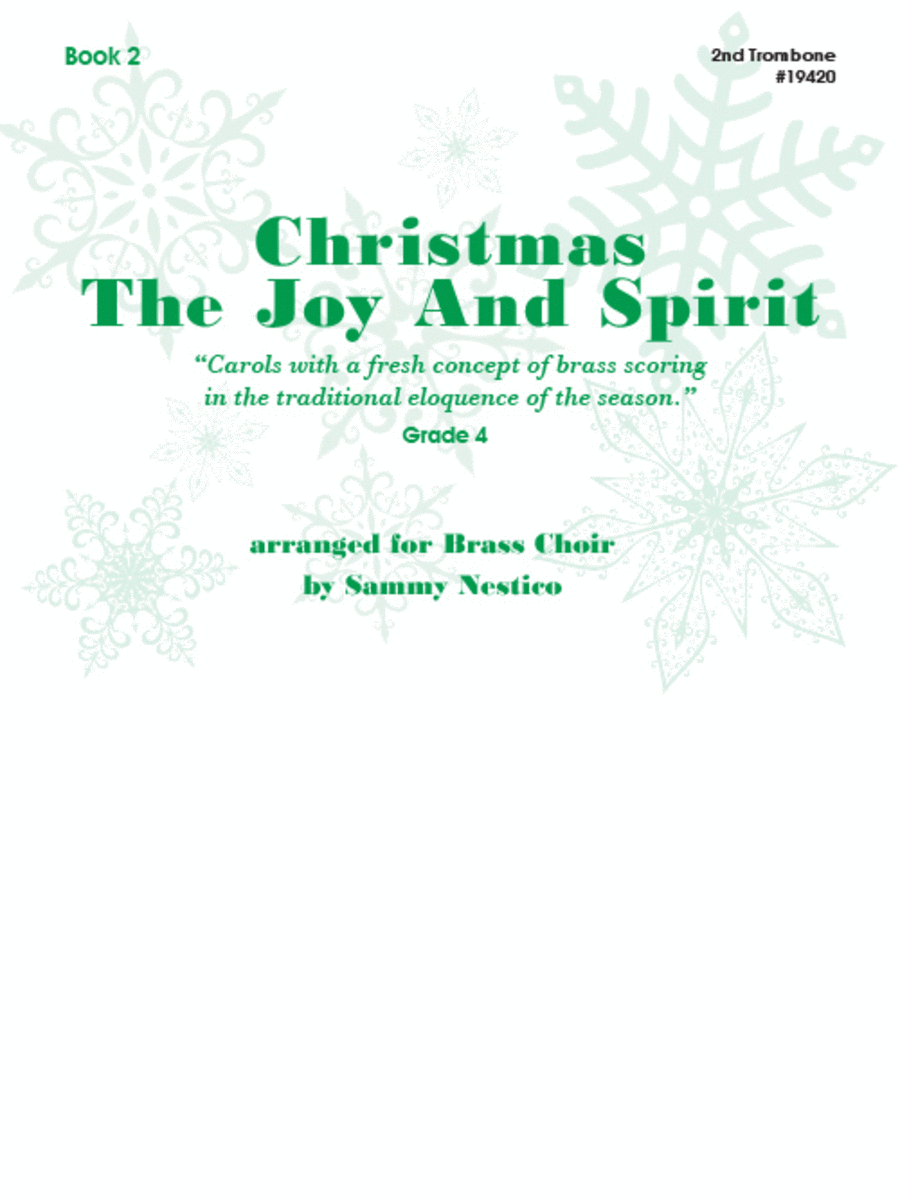 Christmas: The Joy and Spirit, Book 2 - 2nd Trombone