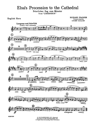 Elsa's Procession to the Cathedral: English Horn