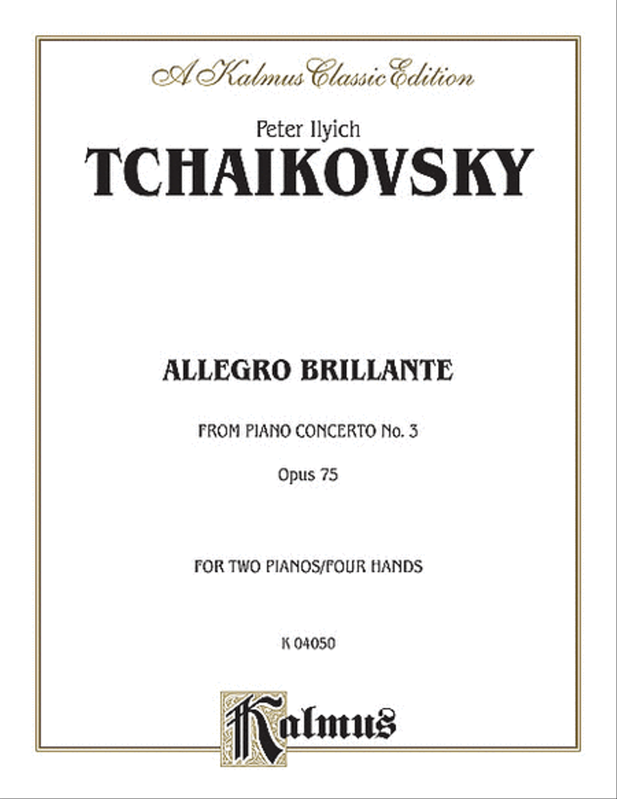 Piano Concerto No. 3, Op. 75, (1st movement only) (Allegro Brillante)