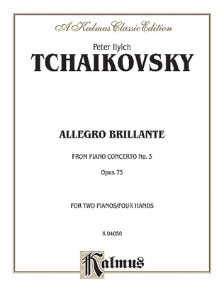 Book cover for Piano Concerto No. 3, Op. 75, (1st movement only) (Allegro Brillante)
