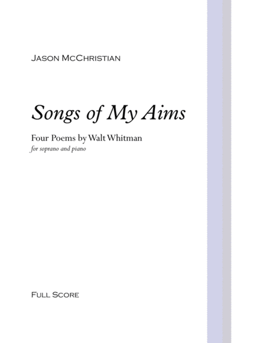 Songs of My Aims - for soprano and piano image number null