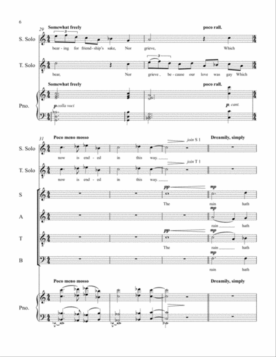 Chamber Music, Volume 3: Four Joyce Songs: Serenade in One Movement 4-Part scores gallery preview page 6