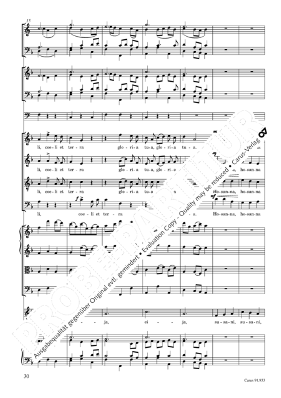 Missa carminum 4-Part scores gallery preview page 33