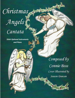 Christmas Angels SSAA Cantata with optional instruments with parts and piano