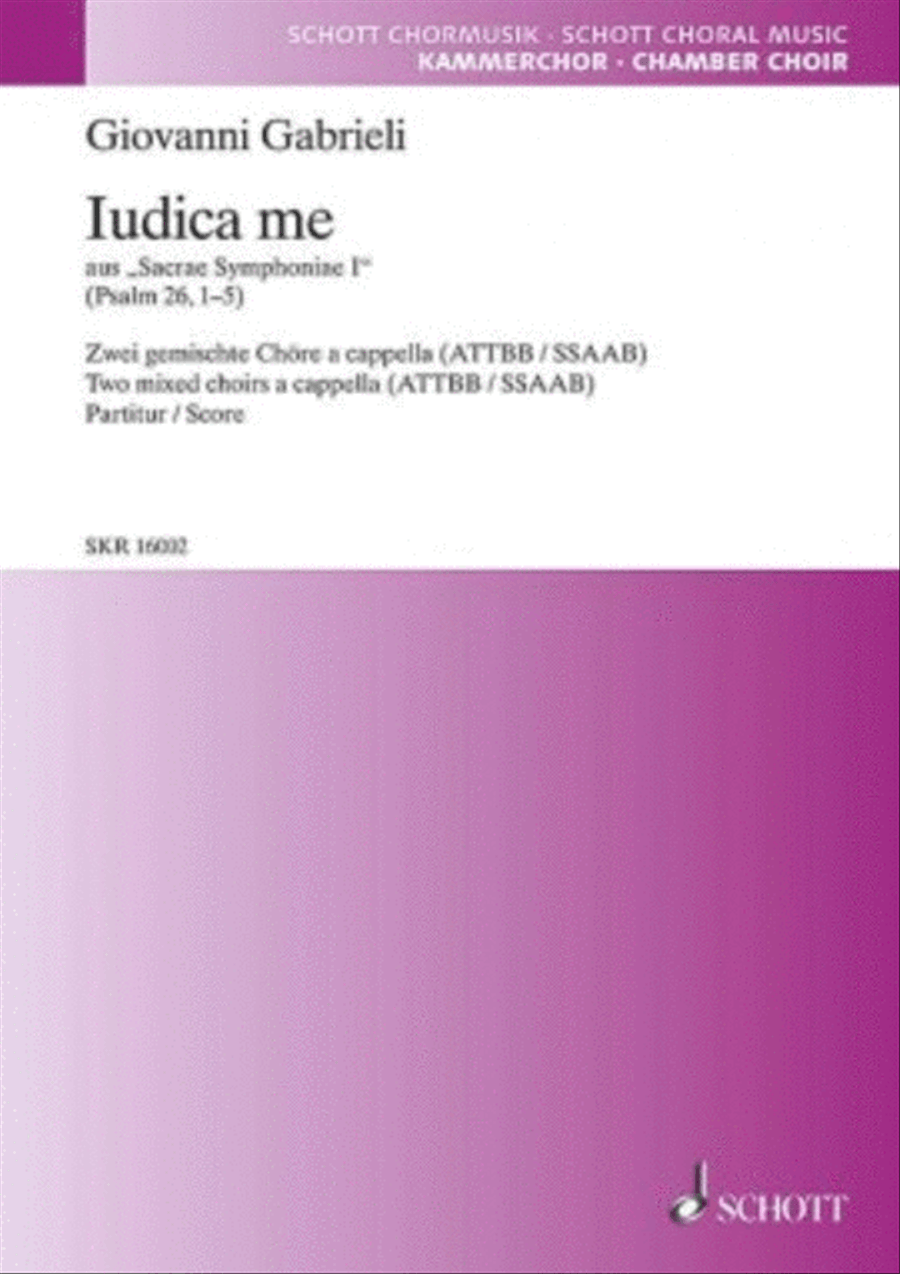Judica me Judica me Mixed Choir scores gallery preview page 1