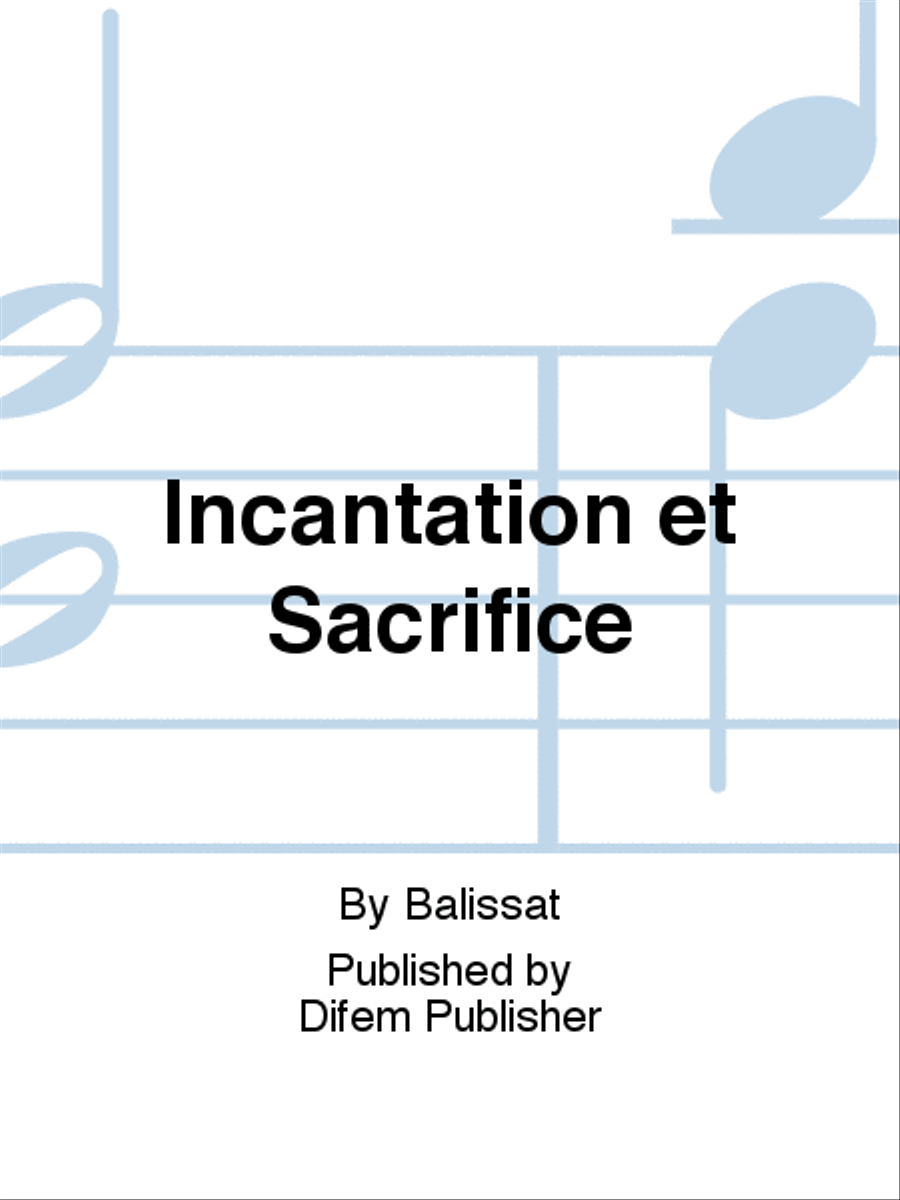 Incantation et Sacrifice Concert Band scores gallery preview page 1