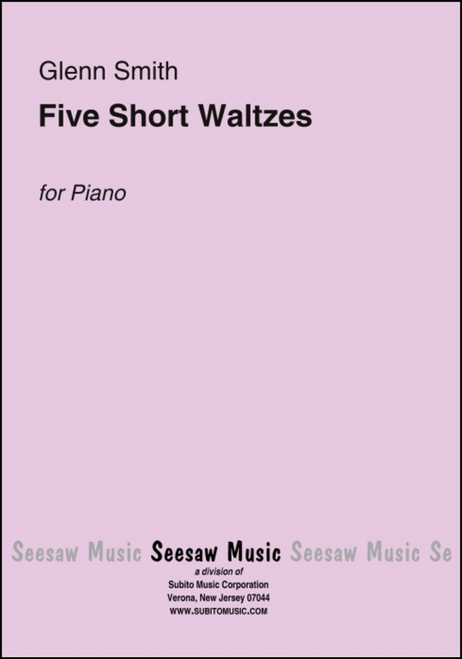 Five Short Waltzes Viola scores gallery preview page 1