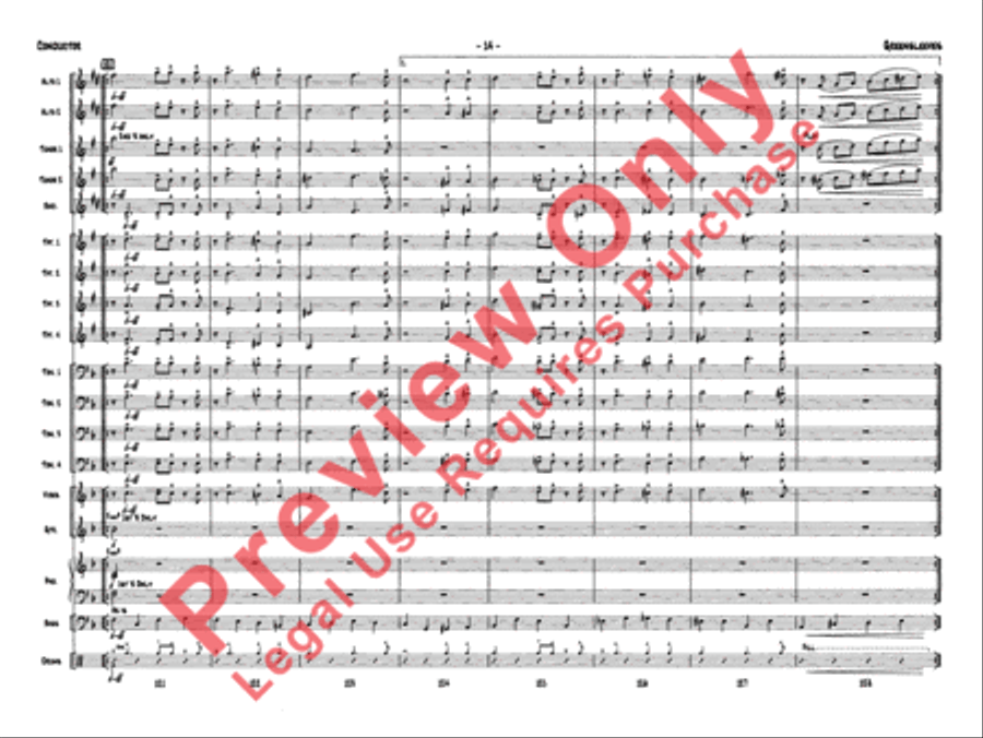 Greensleeves Jazz Ensemble scores gallery preview page 17