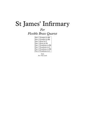 Book cover for St James' Infirmary. For Flexible Brass Quartet