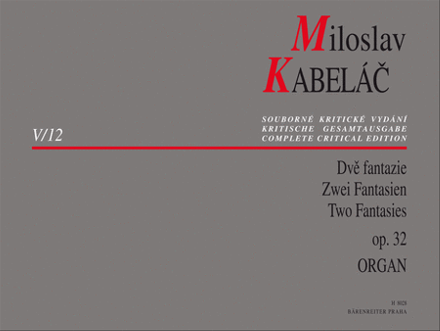 Two Fantasies for Organ, op. 32 Organ scores gallery preview page 1
