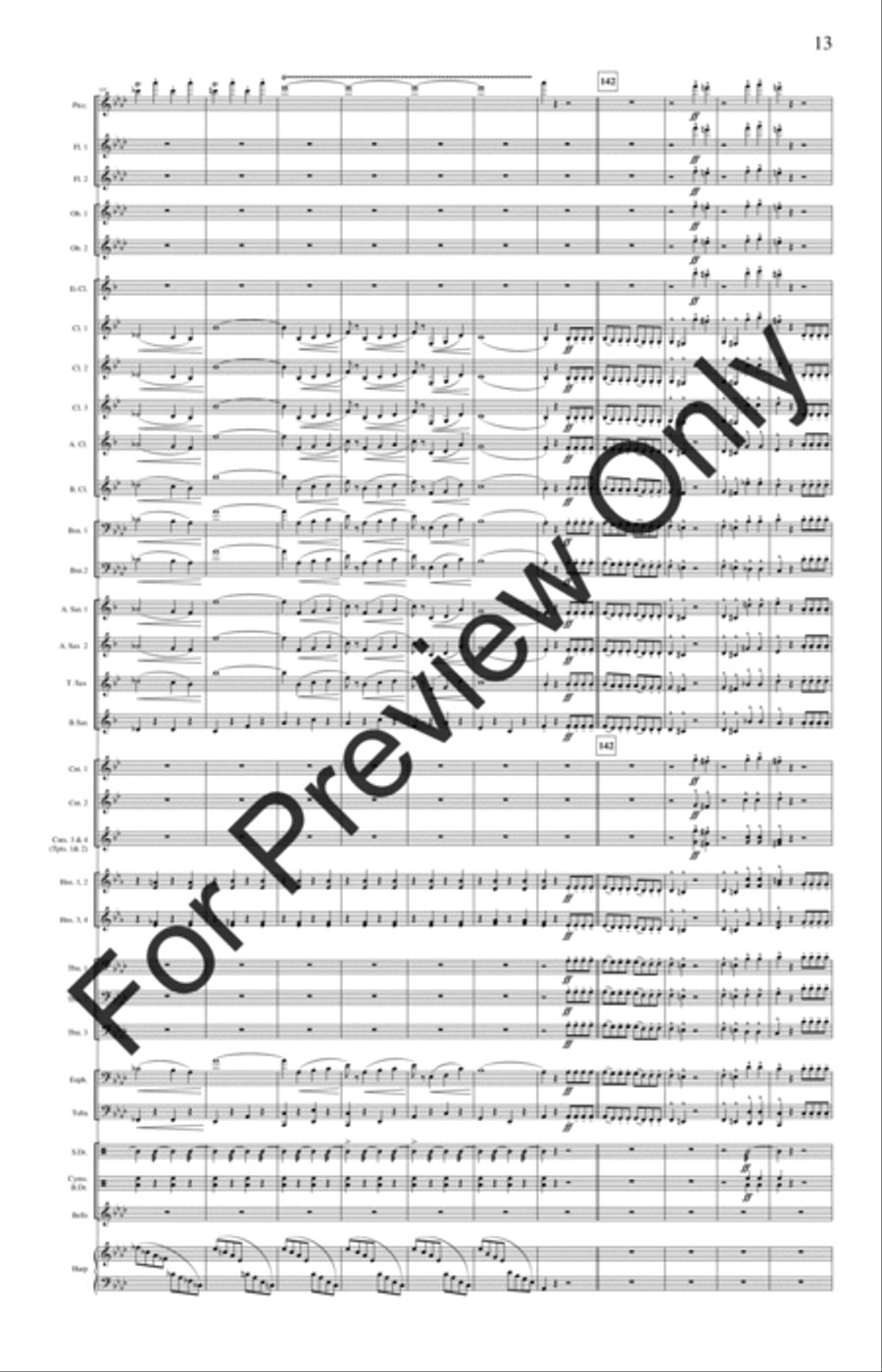 The Stars and Stripes Forever (Score) Concert Band scores gallery preview page 16