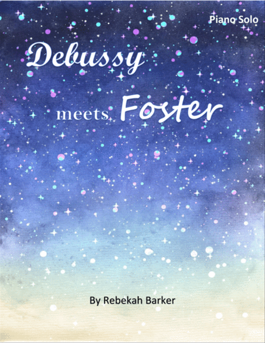 Debussy Meets Foster Piano Solo scores gallery preview page 1
