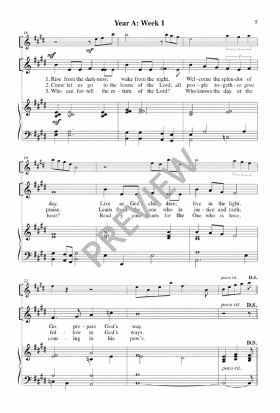 Awake, O Sleeper Awake, O Sleeper 3-Part scores gallery preview page 4
