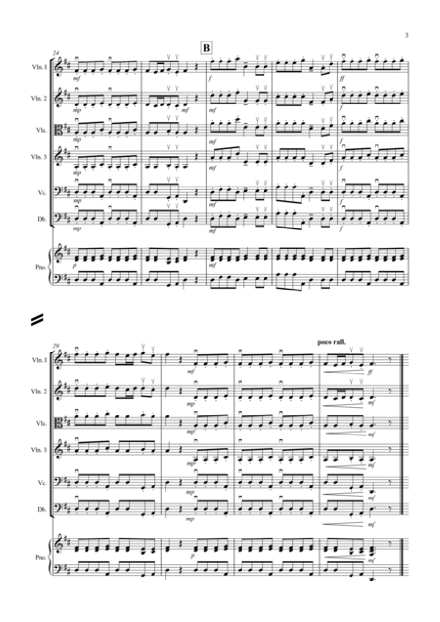 2 Classical Favourites for String Orchestra (volume one) String Orchestra scores gallery preview page 3