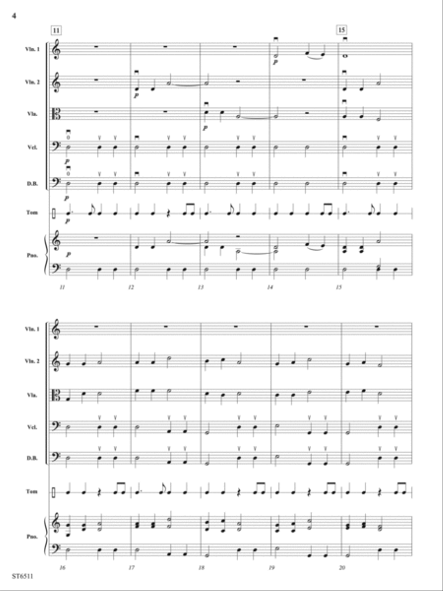 A Medieval Carol (Personet Hodie): Score String Orchestra scores gallery preview page 4