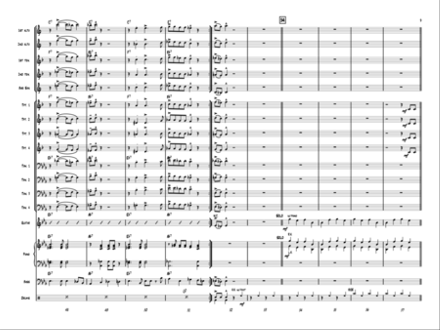 The Twelve Days of Christmas Jazz Ensemble scores gallery preview page 8