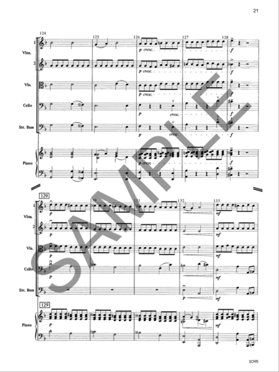 Toccatina - Score String Orchestra scores gallery preview page 21