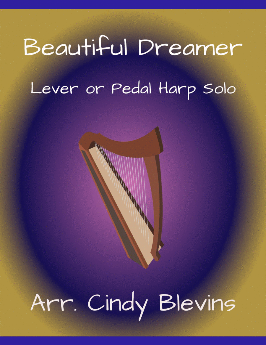 Beautiful Dreamer, for Lever or Pedal Harp Pedal Harp scores gallery preview page 1