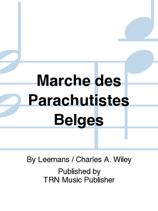Book cover for Marche des Parachutistes Belges