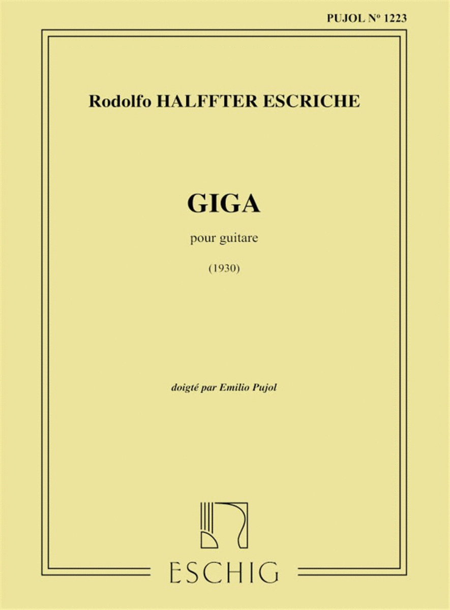 Giga (Pujol 1223) Guitare