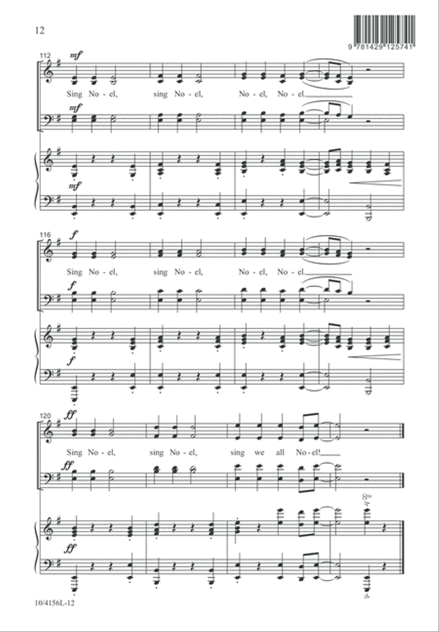 Noel Festival 4-Part scores gallery preview page 12