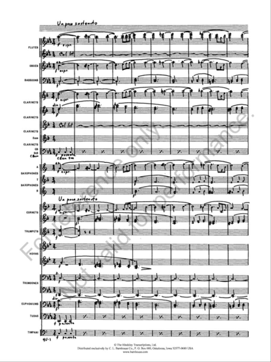 Symphony No. 1 Concert Band scores gallery preview page 4