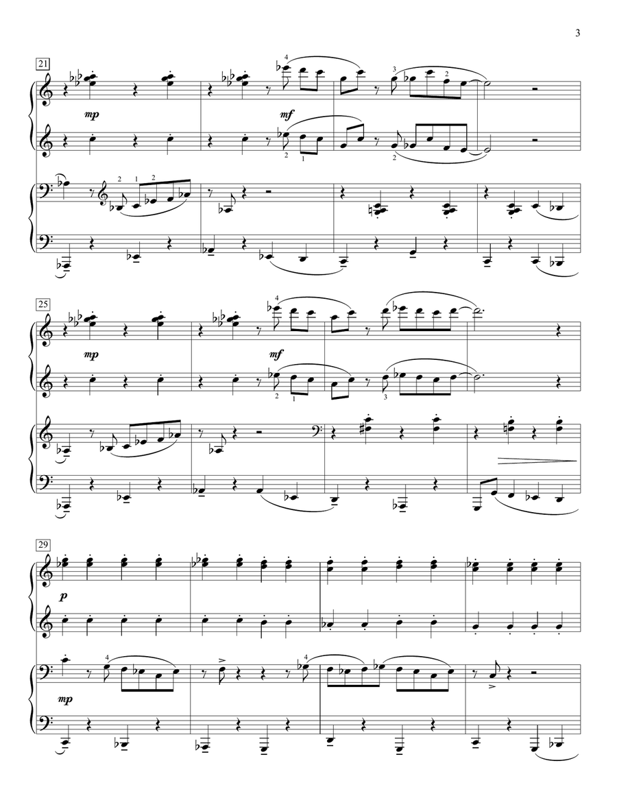 Jumpin' With Mr. Jordan Jumpin' With Mr. Jordan Piano Duet scores gallery preview page 3