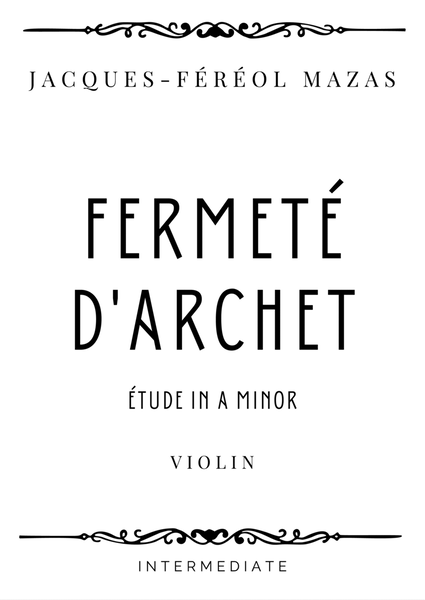 Mazas - Fermeté d'archet (Study in A minor) - Intermediate image number null