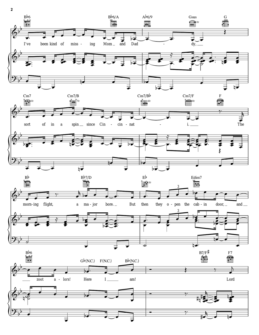 Here I Am Piano, Vocal, Guitar scores gallery preview page 2