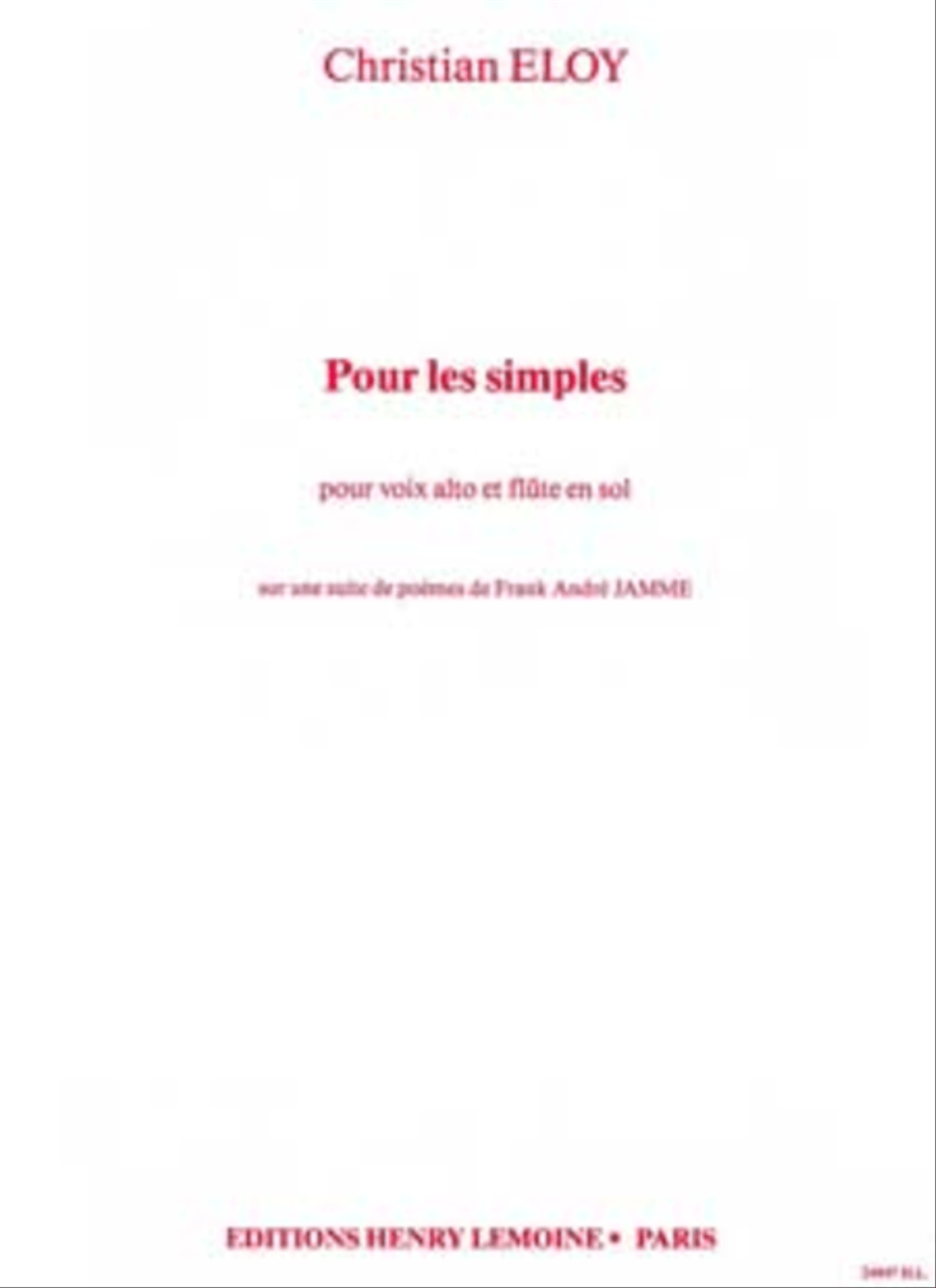 Pour Les Simples Flute scores gallery preview page 1