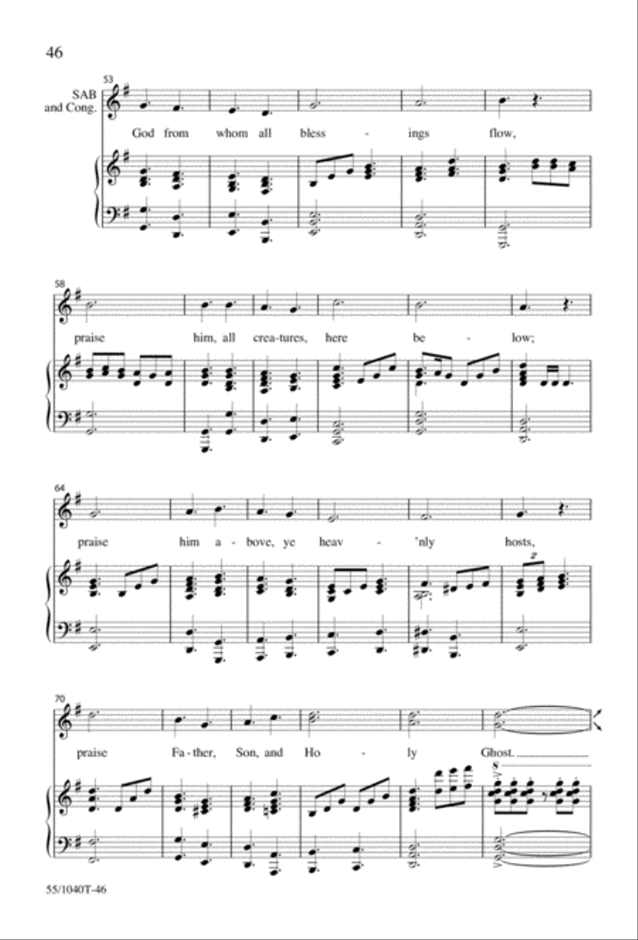 Arise, Rejoice! 3-Part scores gallery preview page 48