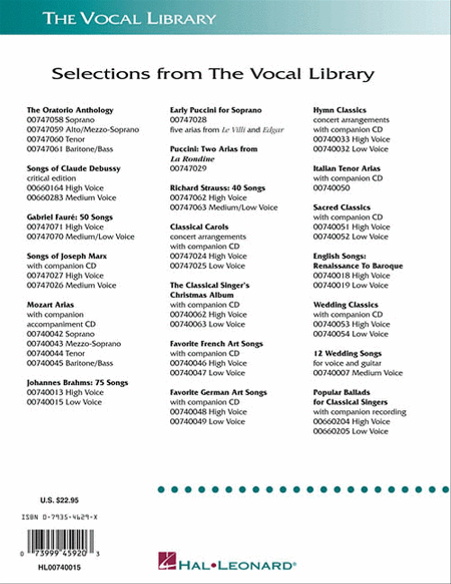 Johannes Brahms: 75 Songs Low Voice scores gallery preview page 2