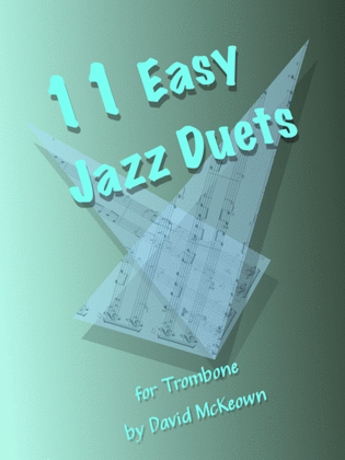 Book cover for 11 Easy Jazz Duets for Trombone