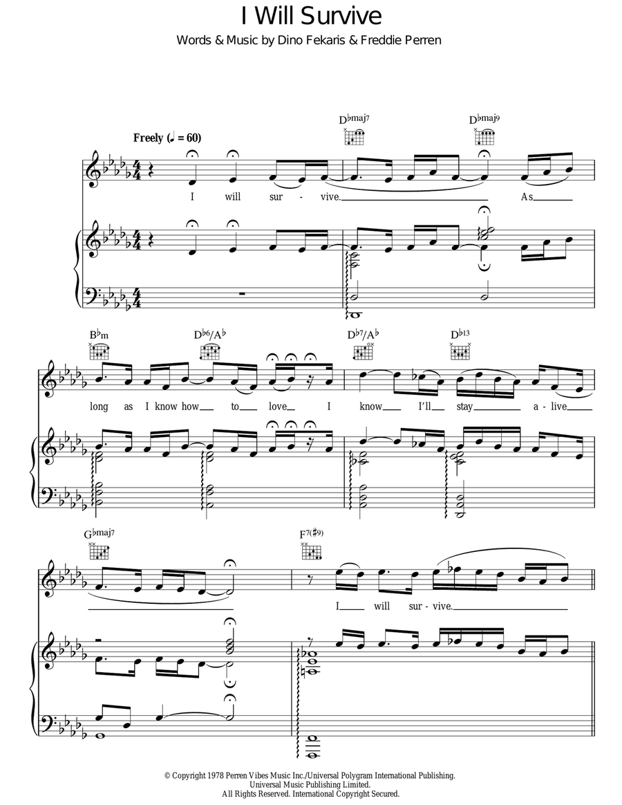 I Will Survive I Will Survive Acoustic Guitar scores gallery preview page 1