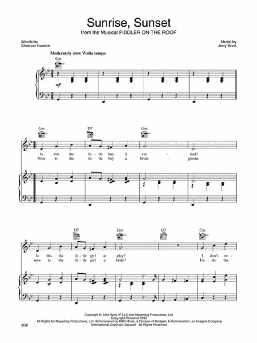 The Most Requested Wedding Reception Songs Piano, Vocal, Guitar scores gallery preview page 5