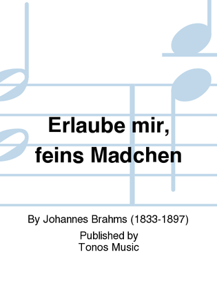 Book cover for Erlaube mir, feins Madchen