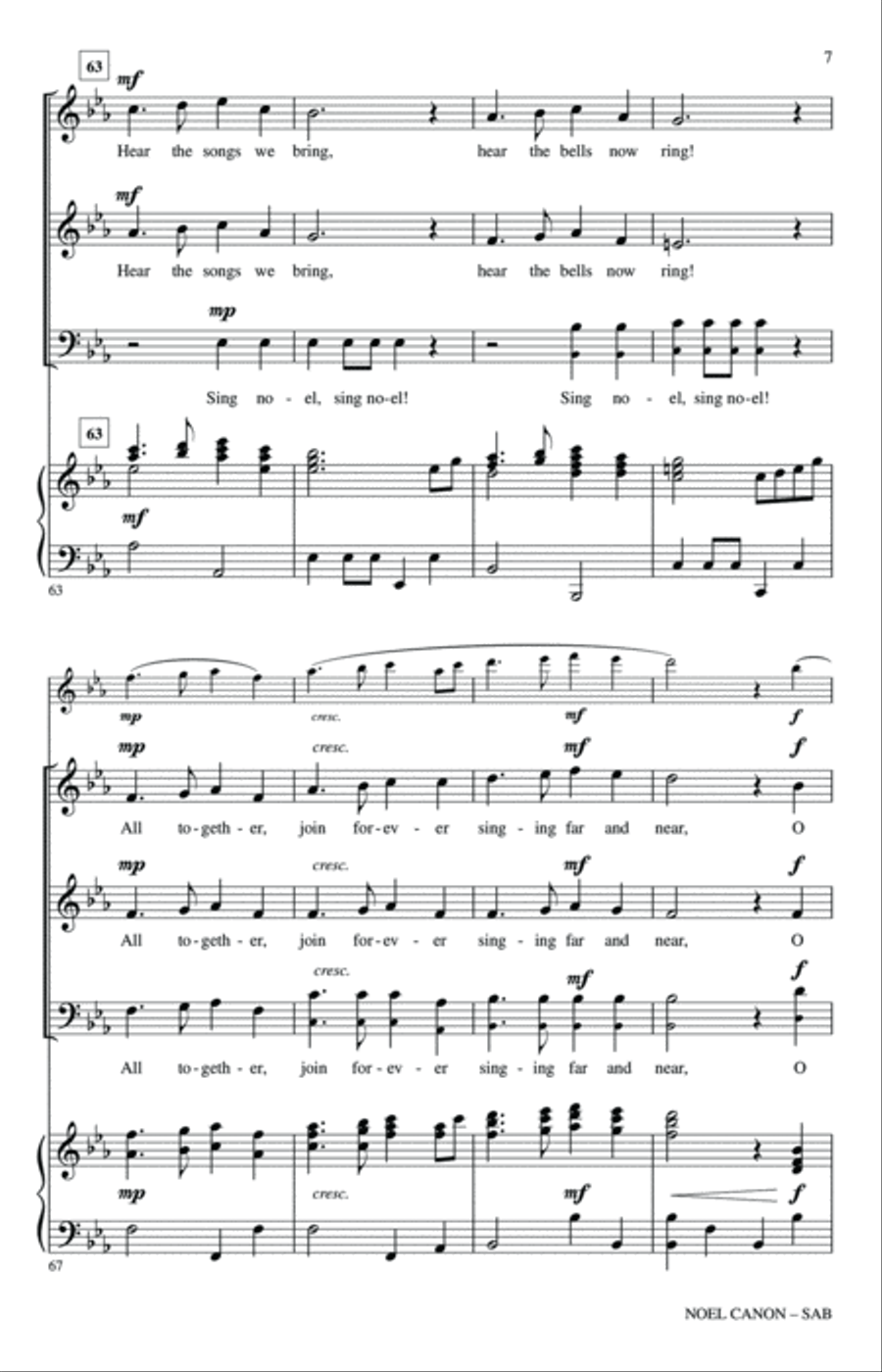 Noel Canon 3-Part scores gallery preview page 6