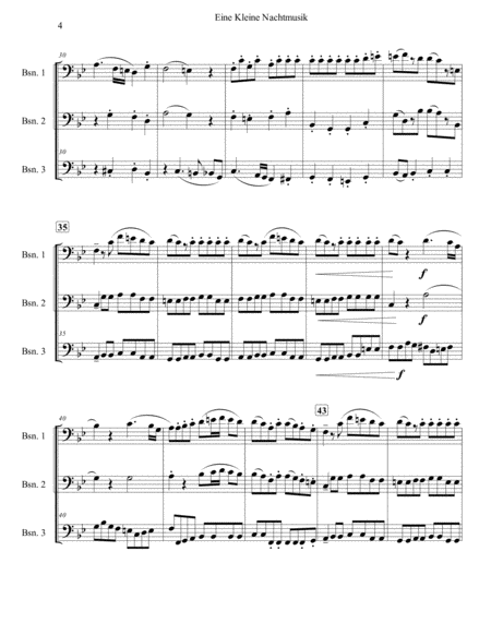 Eine Kleine Nachtmusik for Three Bassoons image number null