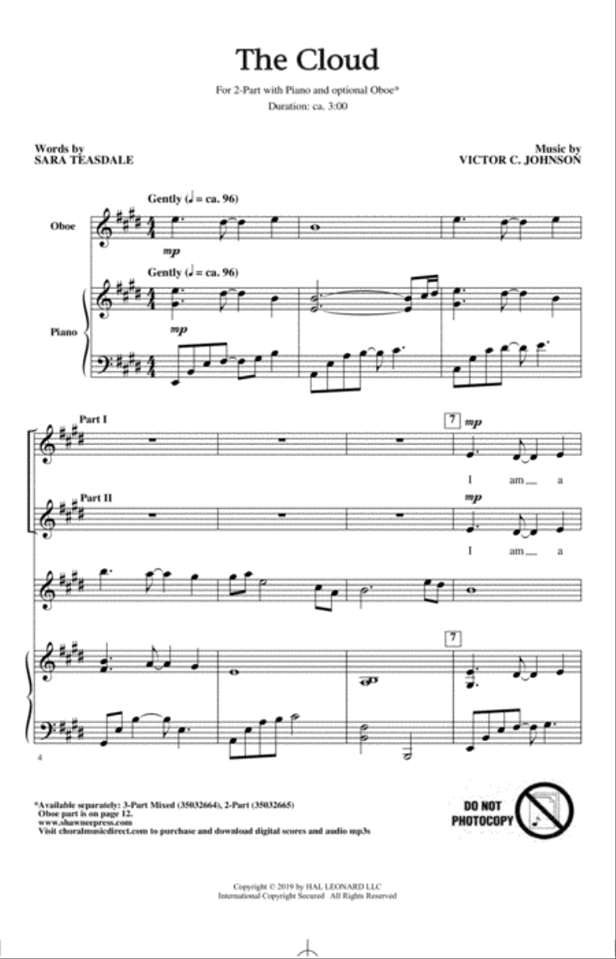 The Cloud The Cloud 2-Part scores gallery preview page 1