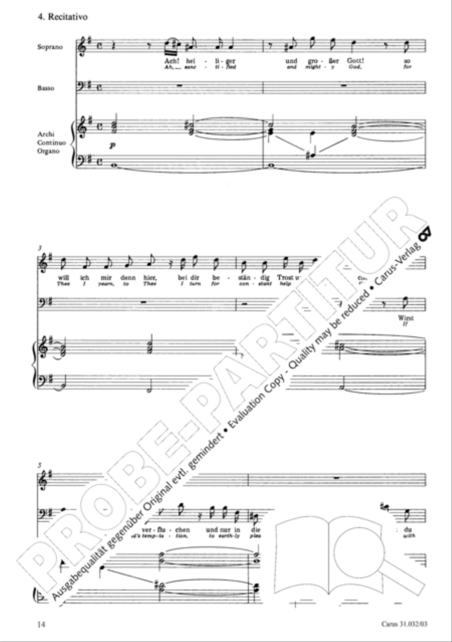 Dearest Jesus, sore I need Thee (Liebster Jesu, mein Verlangen) 4-Part scores gallery preview page 15