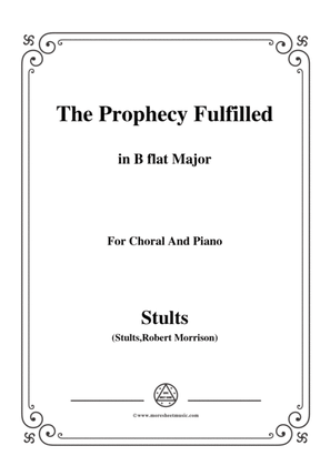 Book cover for Stults-The Story of Christmas,No.4,The Prophecy Fulfilled,The Song...,in B flat Major,for Choral and