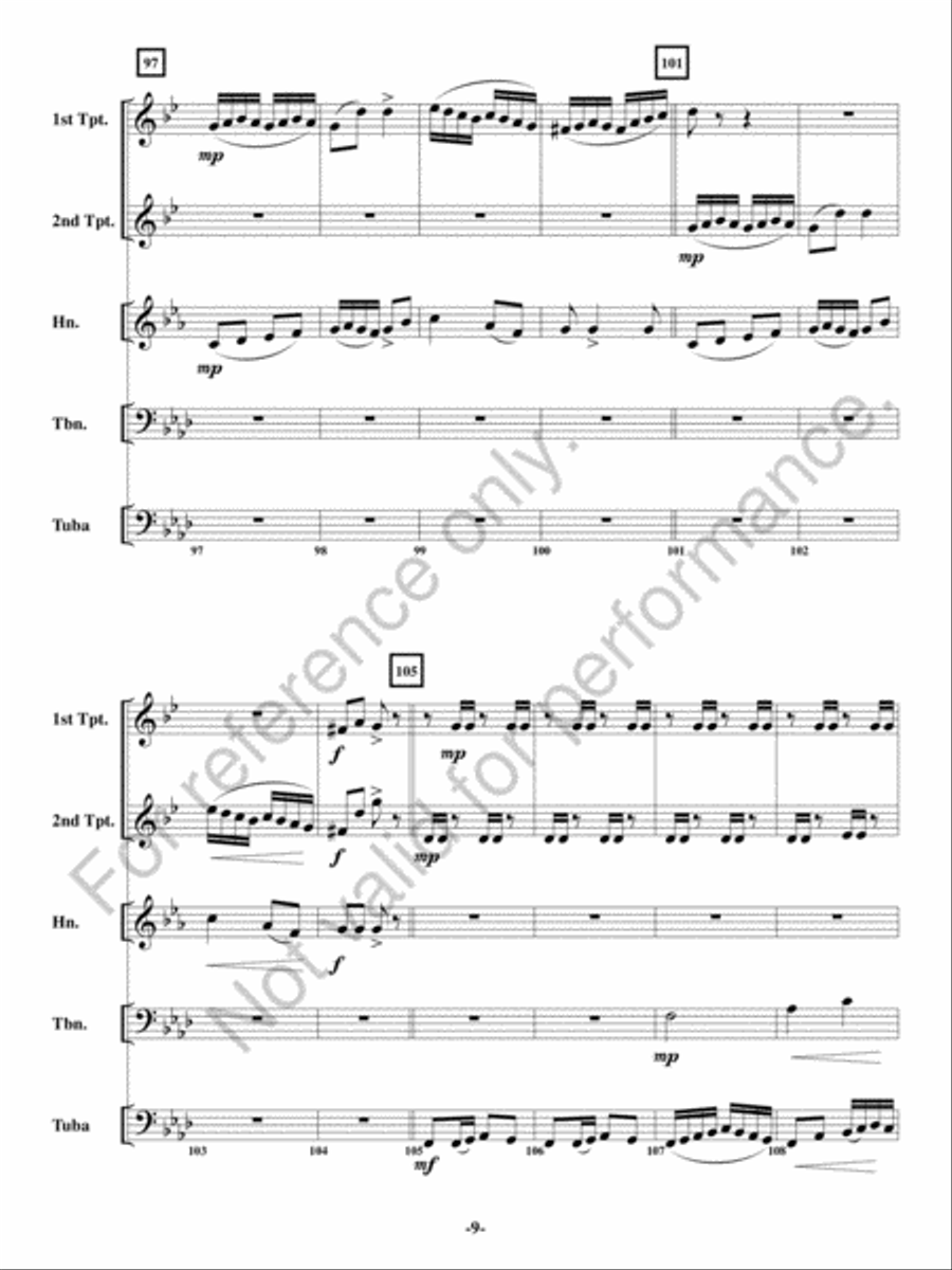 Malevolent March Malevolent March Brass Quintet scores gallery preview page 10