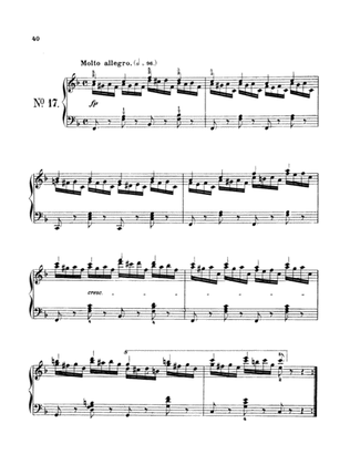 Czerny: School of Velocity, Op. 299 No. 17