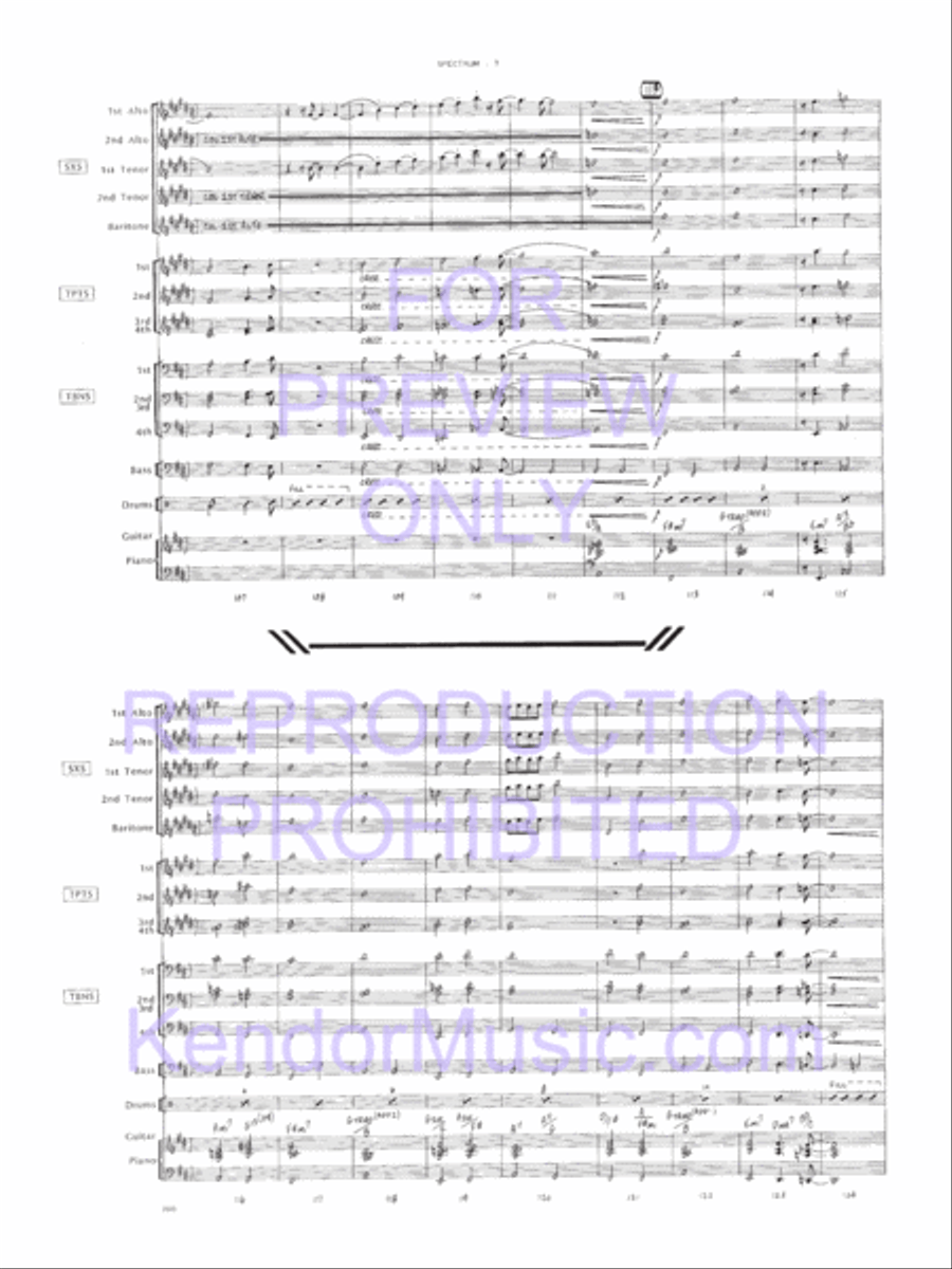Spectrum Jazz Ensemble scores gallery preview page 8